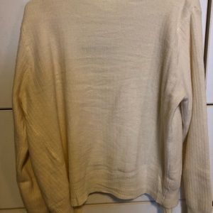 cream cardigan